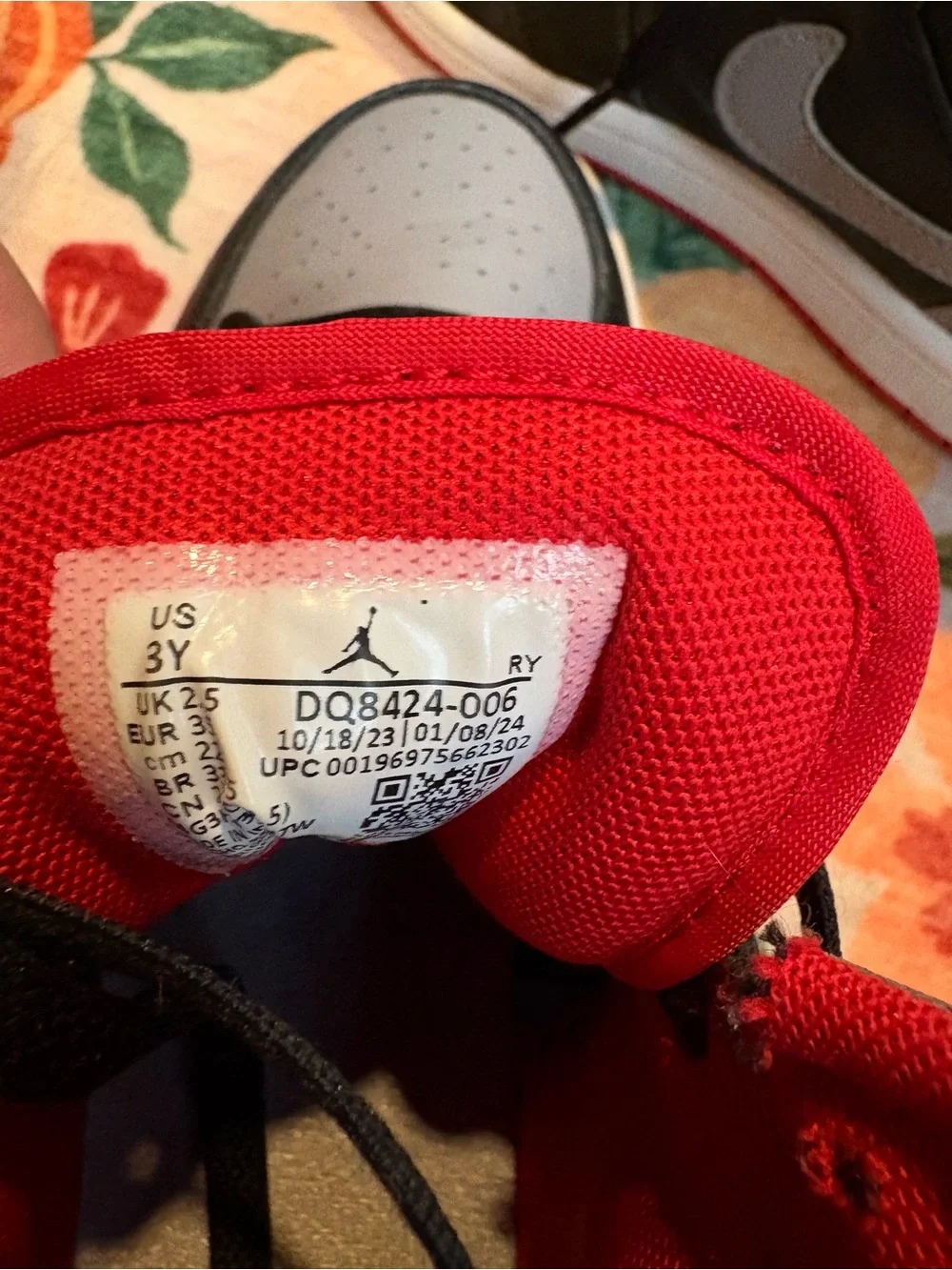 Nike Air Jordan’s youth size 3